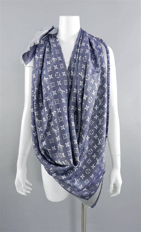 louis vuitton simply lv scarf|louis vuitton denim scarf.